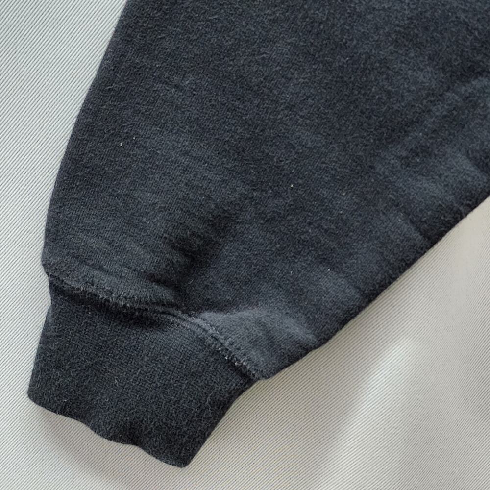 Port Company DUNKIE JUNKIE Donut Hoodie SMALL Black Pullover Coffee Faded Grungy - Picture 5 of 10